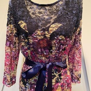 Gorgeous multi colored lace dress size 12